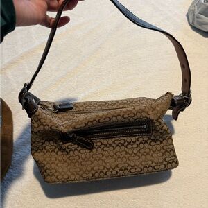 Brown Patterned Shoulder Bag
